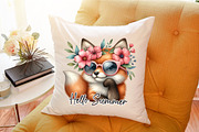 Hello Summer Fox Sublimation PNG, an Illustration by Sublimation Artist (Thumbnail 9 of 9)