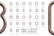 Outline Cooper - 3D Lettering, a Graphic by MIIM (Thumbnail 6 of 8)