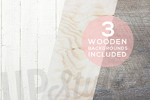A179 Three Wooden Backgrounds