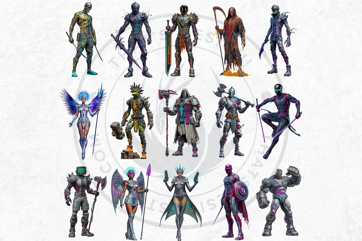 Arcade Gaming Character Cliparts, a Person Illustration by ThatsDesignArt (Photo 8 of 10)