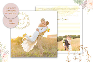 PSD Photo Gift Card Template 48