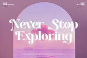 True Dream | Stylistic Display, a Serif Font by Pentagonistudio (Thumbnail 3 of 11)