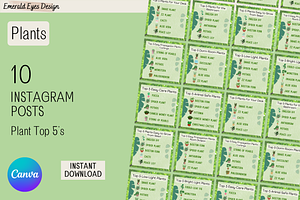 10 Canva Plant Top 5s Instagram Post