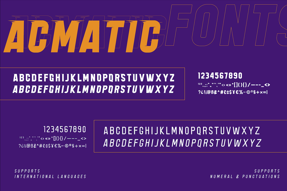 Acmatic, a Sans Serif Font by twinstd (Photo 10 of 10)