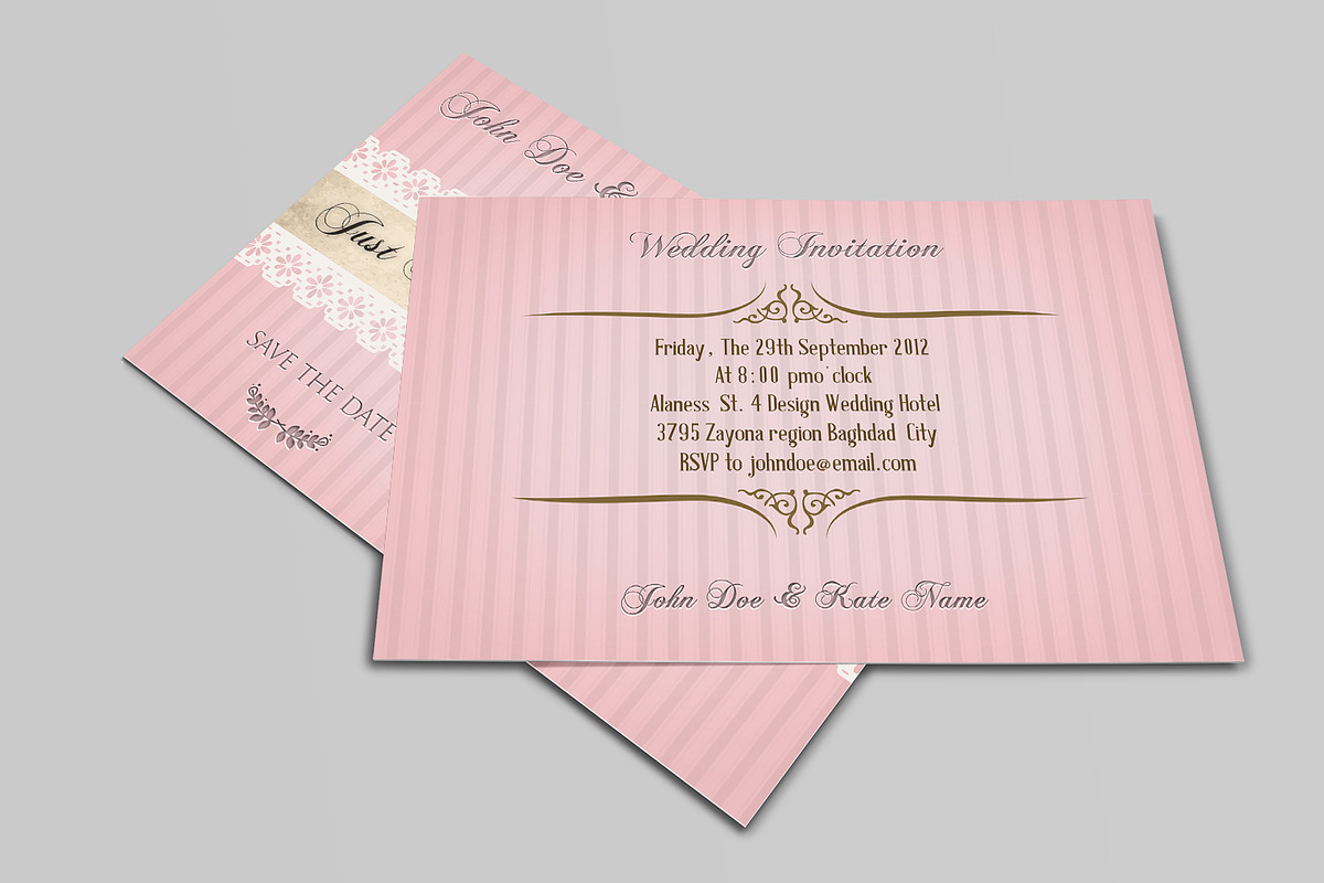 Wedding Invitation Postcard, an Invitation Template by OWPictures (Photo 2 of 2)