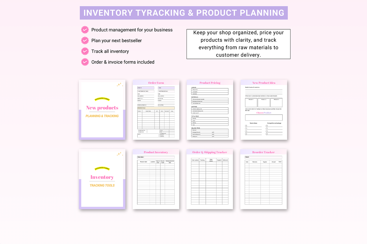 Small Business Planner Canva print, a Templates & Theme by Cate Creates (Photo 8 of 11)