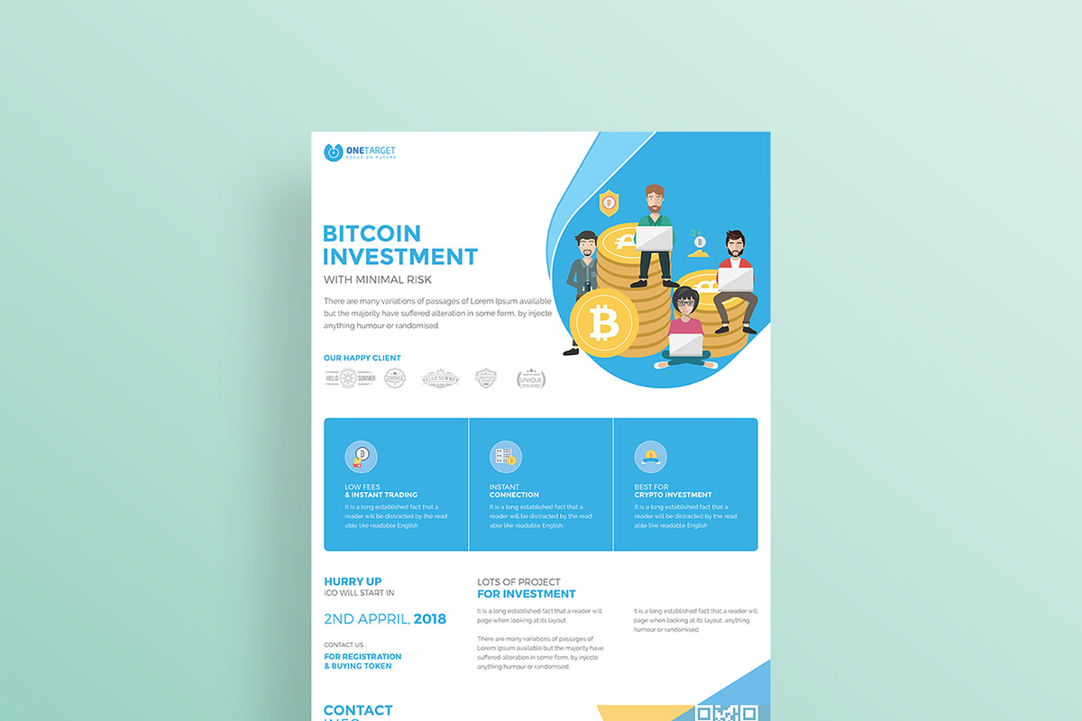 Crypto investment ad flyer, a Flyer Template by Momentostudio (Photo 5 of 5)