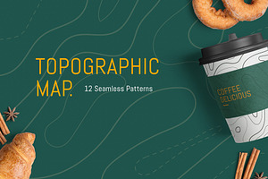 Seamless Pattern | Topographic Map