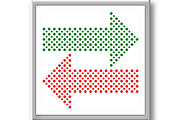 Fine Vector Dotted Arrows, a Texture Graphic by FineArtStudio (Thumbnail 2 of 3)