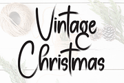 Vintage Christmas | Script Font, a Script Font by Scratchones (Thumbnail 1 of 8)