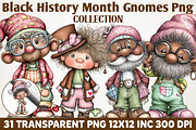 Black History Month Gnome Clipart, a Person Illustration by RobertsArt (Thumbnail 1 of 6)