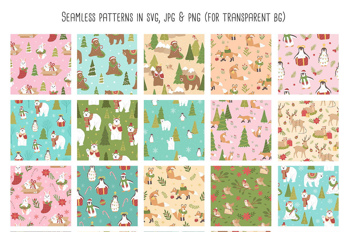 Christmas Animals Illustrations, a Graphic by CreativeChristiana (Photo 7 of 8)