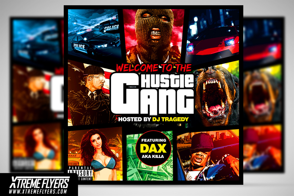 GTA Mixtape Cover Template, a Templates & Theme by XtremeFlyers