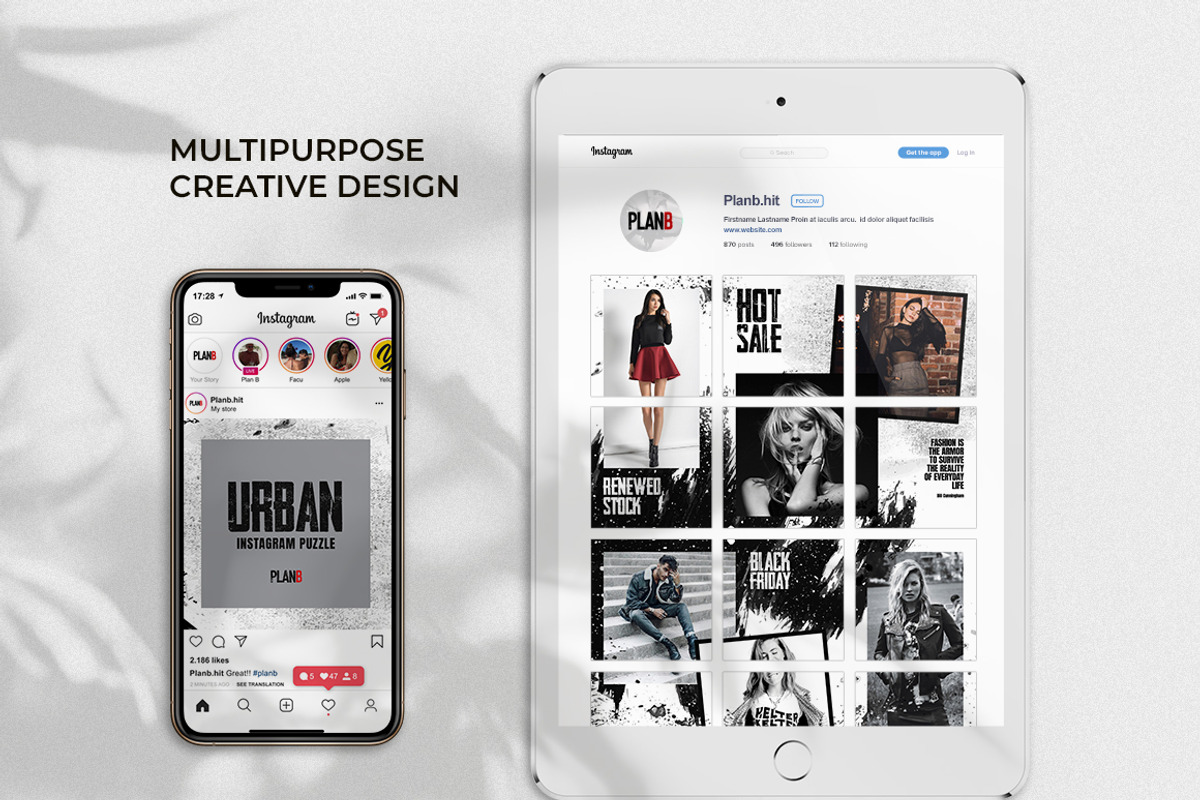 Urban - Instagram Puzzle Feed, a Social Media Template by Plan B (Photo 4 of 6)