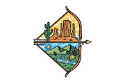 desert and mountain views on the bow, a Seasonal Illustration by gunaonedesign (Thumbnail 1 of 4)