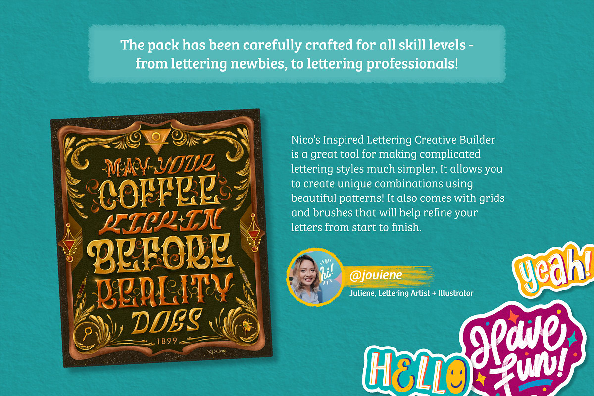 Inspired Lettering Creative Builder, a Brush Add-On by Nico-Ng (Photo 12 of 23)