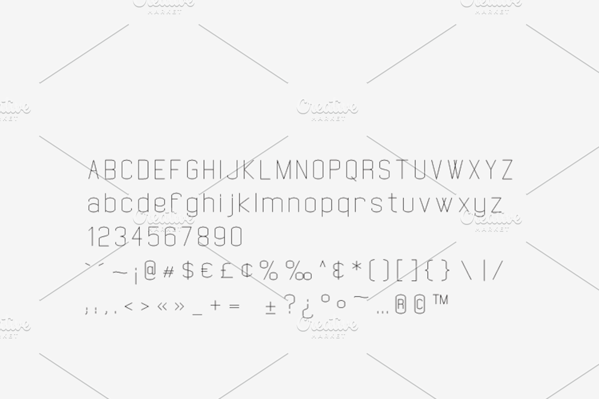 Bionic - Laser, Craft Cutter Font preview 2