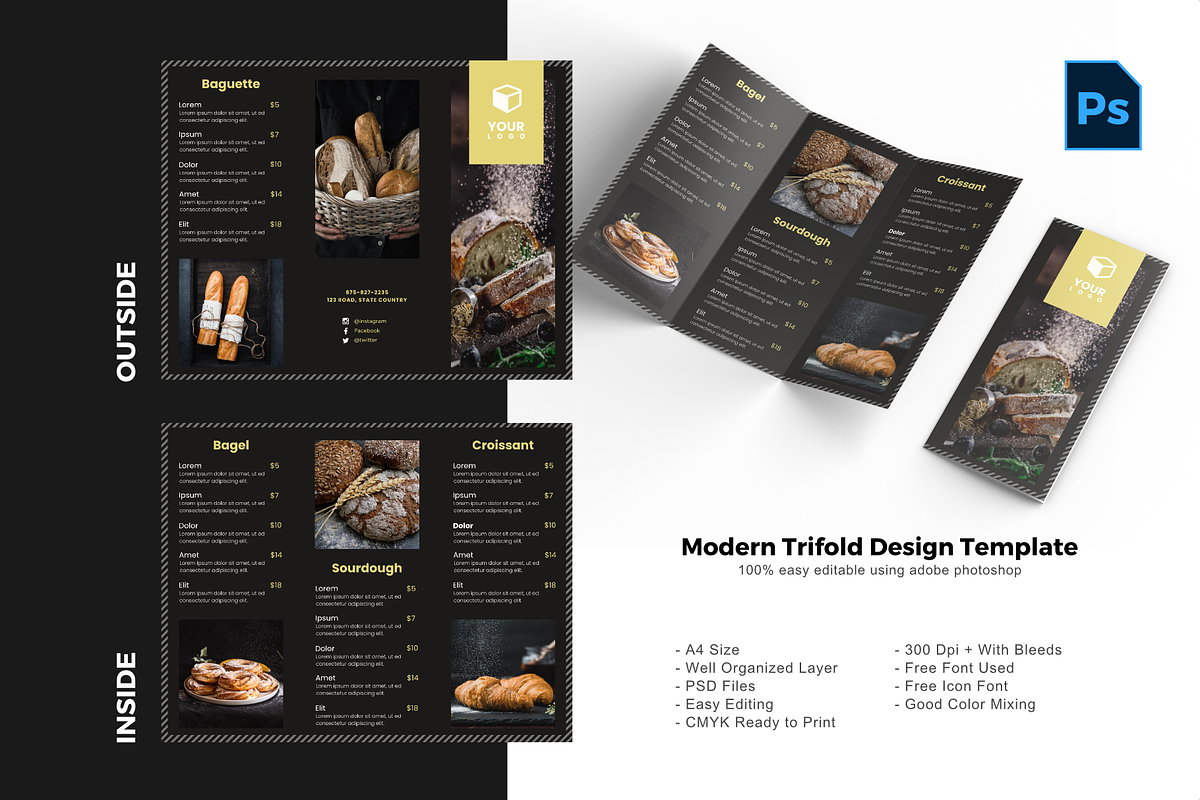 SALE | 36 BUNDLE TRIFOLD BROCHURE, a Brochure Template by rivatxfz (Photo 16 of 37)