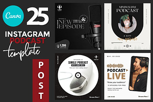 Canva instagram Podcast Template