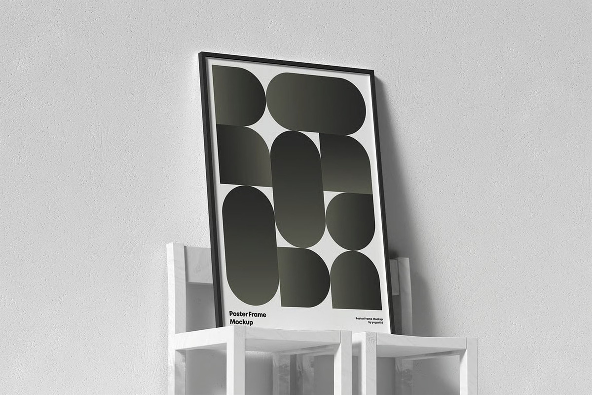 Poster Frame Mock-up, an Advertising Mockup by zippypixelstudio (Photo 5 of 16)