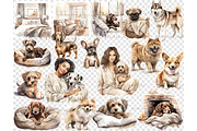 Dog Lover Clipart Pet Images Bundle, an Animal Illustration by GlamArtZhanna (Thumbnail 6 of 6)
