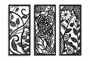 Decorative Wall Art Panel Vector Set, an Illustration by BIPLOB EXPERT (Thumbnail 6 of 9)