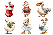 Christmas Silly Goose Clipart Bundle, an Illustration by Daily.Designs (Thumbnail 5 of 5)