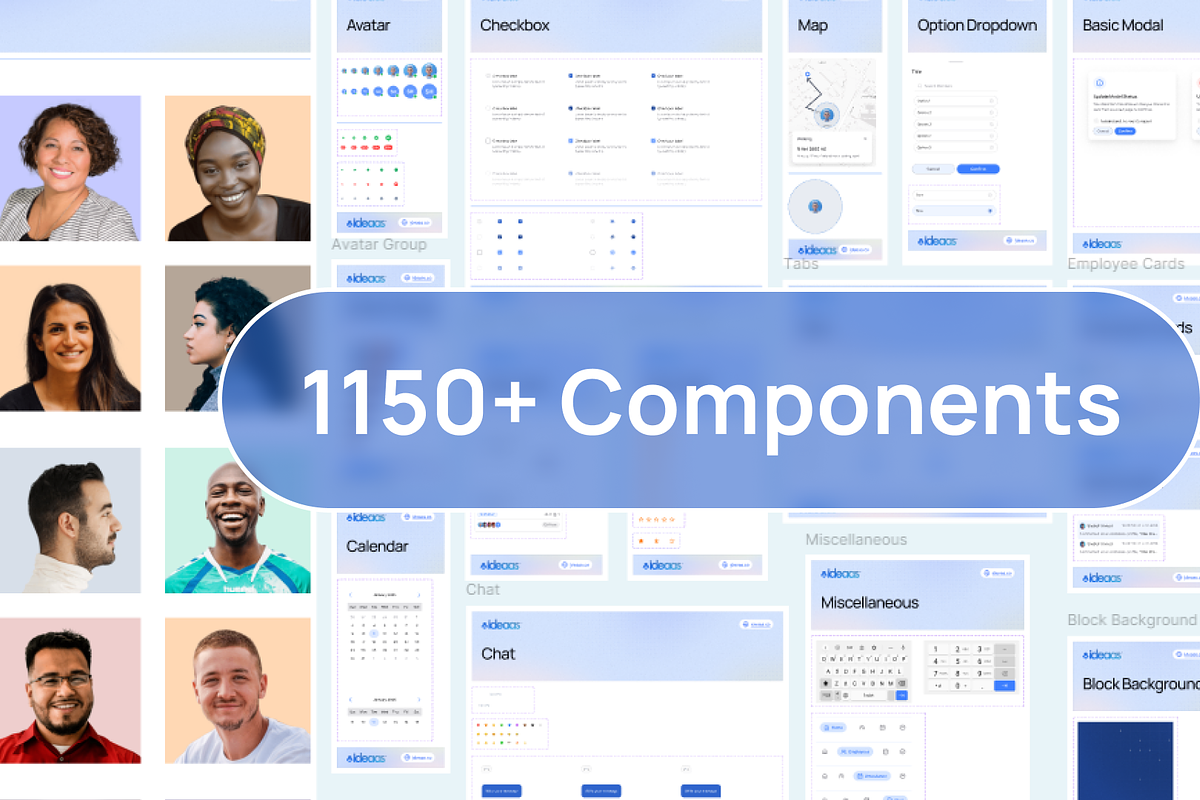 HR Management App Figma UI Kit preview 3