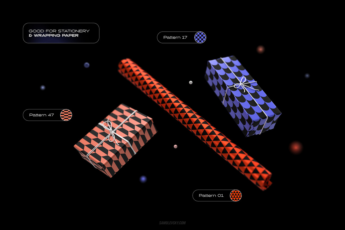 Vibrant Geometric Seamless Patterns, a Pattern Graphic by Samolevsky (Photo 12 of 13)