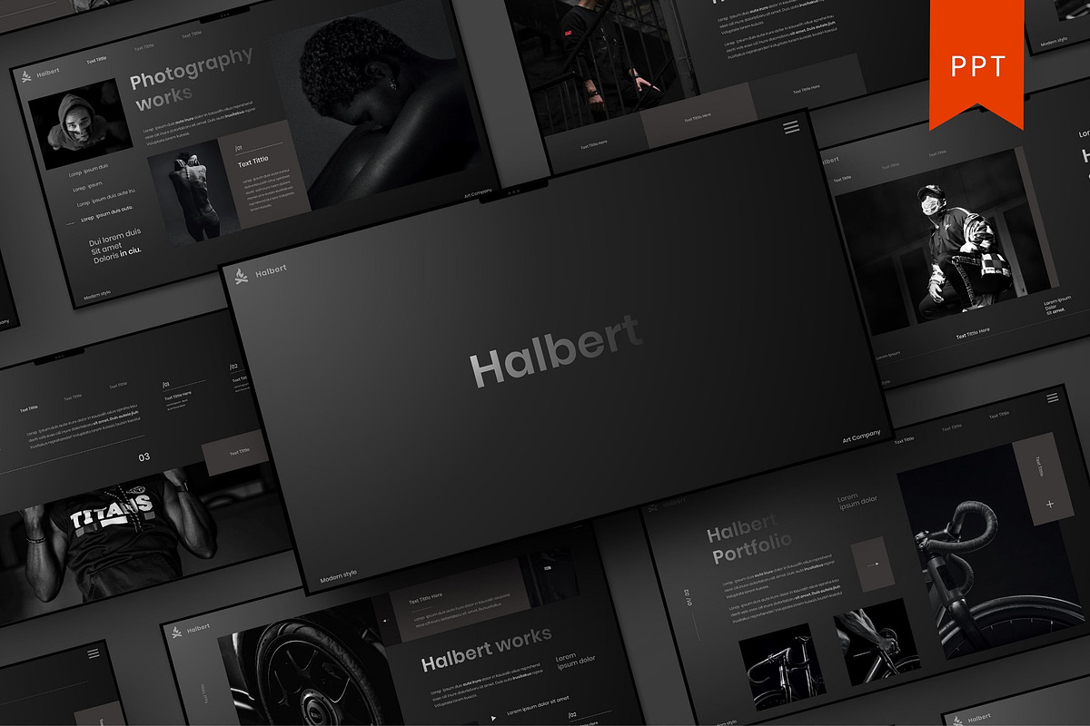 Halbert - Business PowerPoint, a Presentation Template by Dens Creative Studio (Photo 1 of 6)