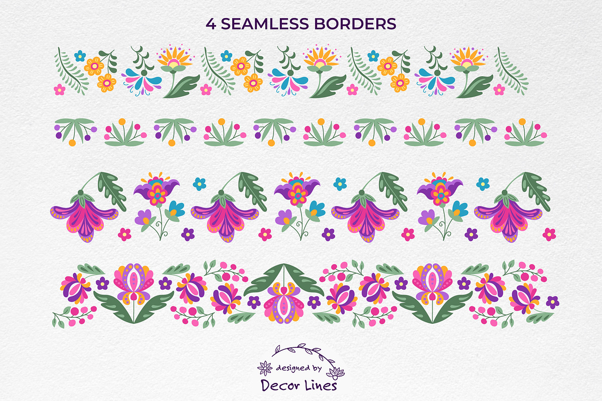 Mexican Folk Hand-Drawn Art, a Decorative Illustration by Decor Lines (Photo 5 of 10)