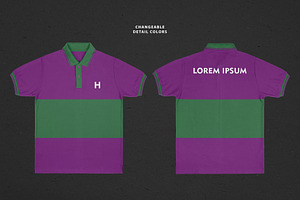 Realistic Polo Shirt Mockup 2