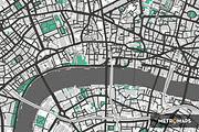 London Map – Regular Mint, an Illustration by MetroMaps (Thumbnail 2 of 3)