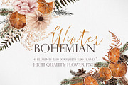Watercolor flower - Winter Bohemian, an Illustration by Beigetime (Thumbnail 1 of 13)