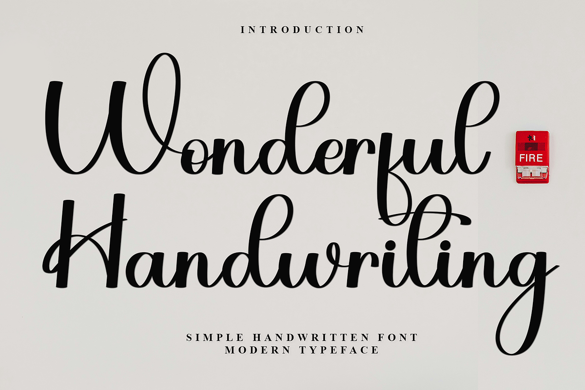 Wonderful Handwriting, a Handwritten Font by InermediaSTUDIO (Photo 1 of 7)