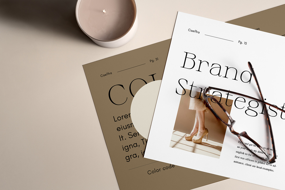 CAEFFRA - INDD/PPTX Brand Guidelines, a Presentation Template by Elokka Std. (Photo 2 of 12)