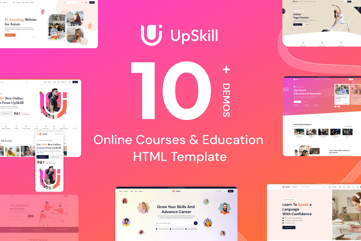 UpSkill — Education HTML Template, a HTML Template by CreativeLayerss (Photo 1 of 3)