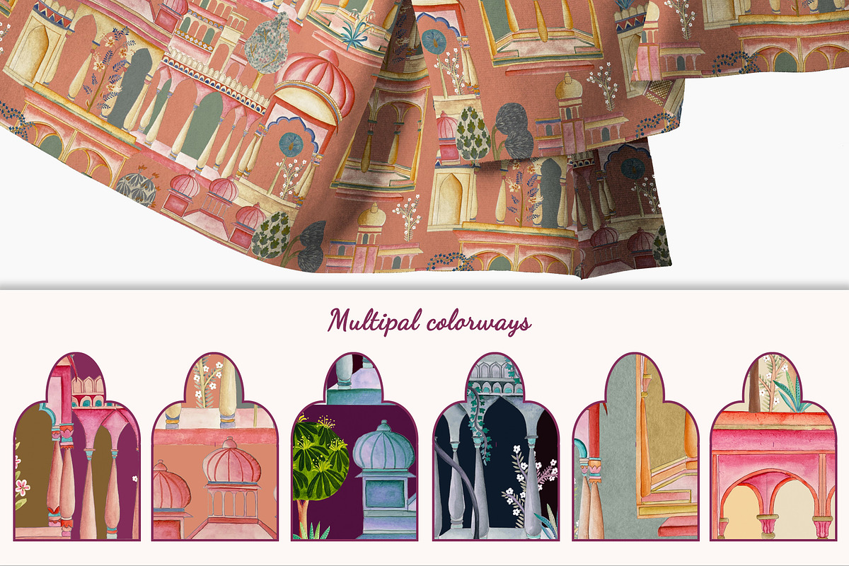 Pichhwai Aura Prints & Pattern, a Pattern Graphic by GND ART STUDIO (Photo 2 of 8)
