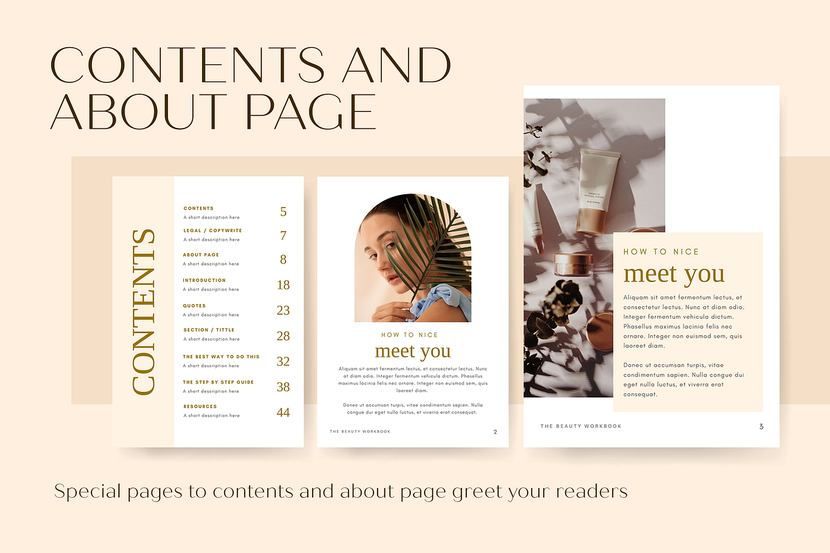 Workbook Beauty Skincare - CANVA, a Templates & Theme by Azruca (Photo 4 of 12)