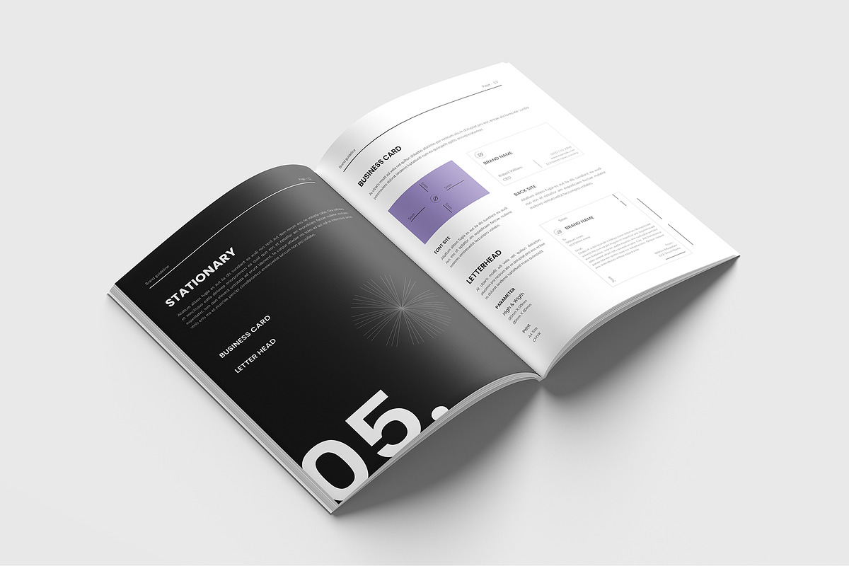 Brand Guideline Template, a Templates & Theme by RusenoelType (Photo 7 of 9)