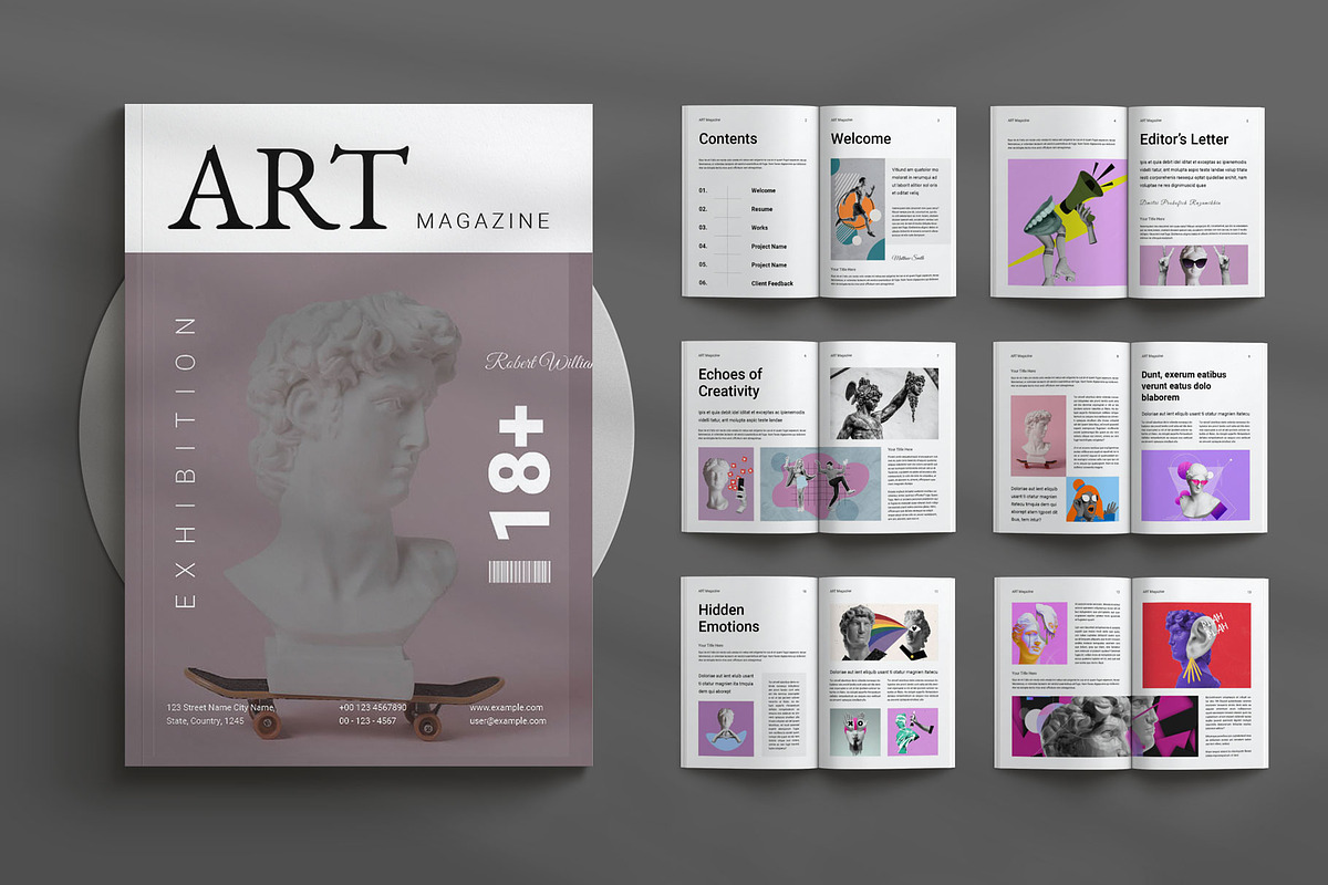 Fashion And Art Exhibition Magazine