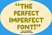 Imperfect! A Handwritten Sans Serif, a Handwritten Font by Studio Funshop by Kelli (Thumbnail 2 of 10)