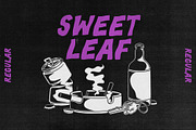 Sweet Leaf Display Font, a Sans Serif Font by ILLWOOKIE (Thumbnail 1 of 2)