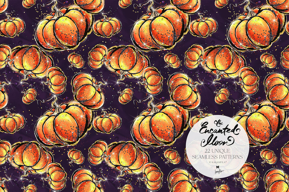Halloween Gothic Woodland Patterns, a Pattern Graphic by KaramfilaS (Photo 13 of 28)