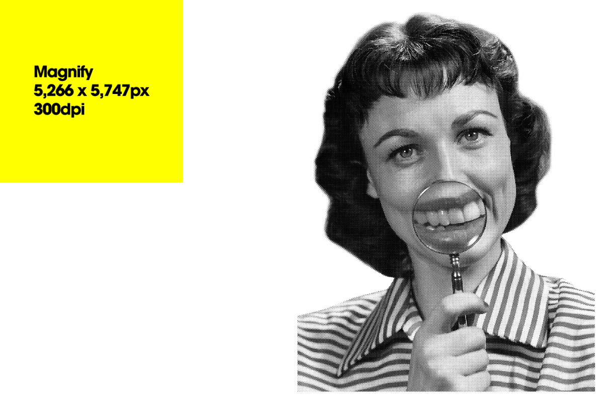 Halftone Retro Ladies, an Object Graphic by Offset (Photo 5 of 13)
