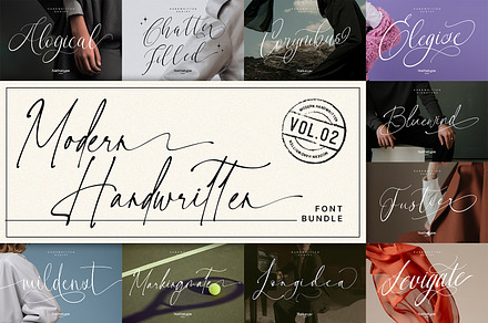Modern Handwritten Vol 2 Font Bundle