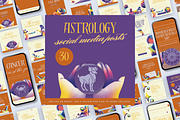 ASTROLOGY SOCIAL MEDIA POSTS, a Social Media Template by Daring Digies (Thumbnail 1 of 8)