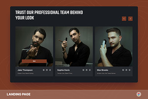 BarberBoss - Barbershop Landing Page