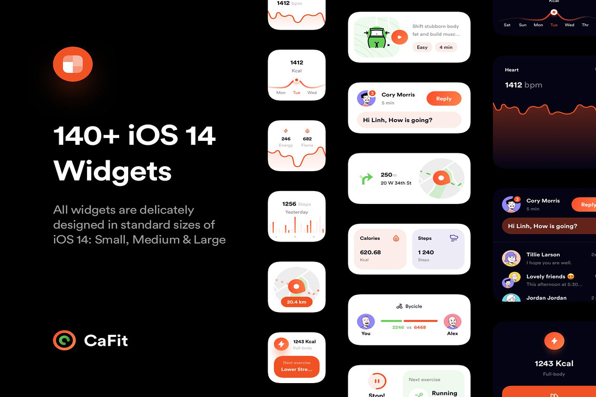CaFit Fitness UI Kit, an UI Kit Template by Lumina_ui_ux202 (Photo 4 of 8)