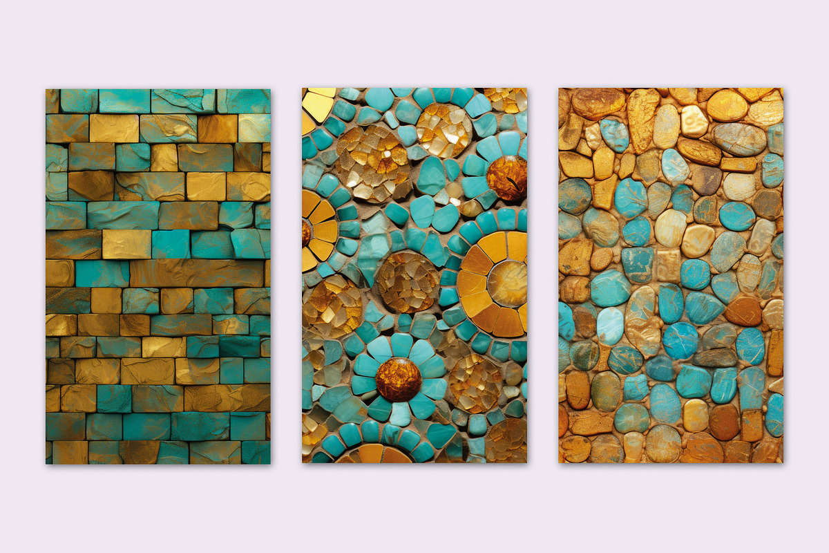 TEXTURE OF CERAMIC MOSAIC WITH TURQU, a Texture Graphic by Sophico (Photo 4 of 5)